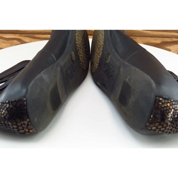 BCBGeneration Size 7 M‎ Pointed Toe Black flats Leather Women Zarla - Picture 6 of 7